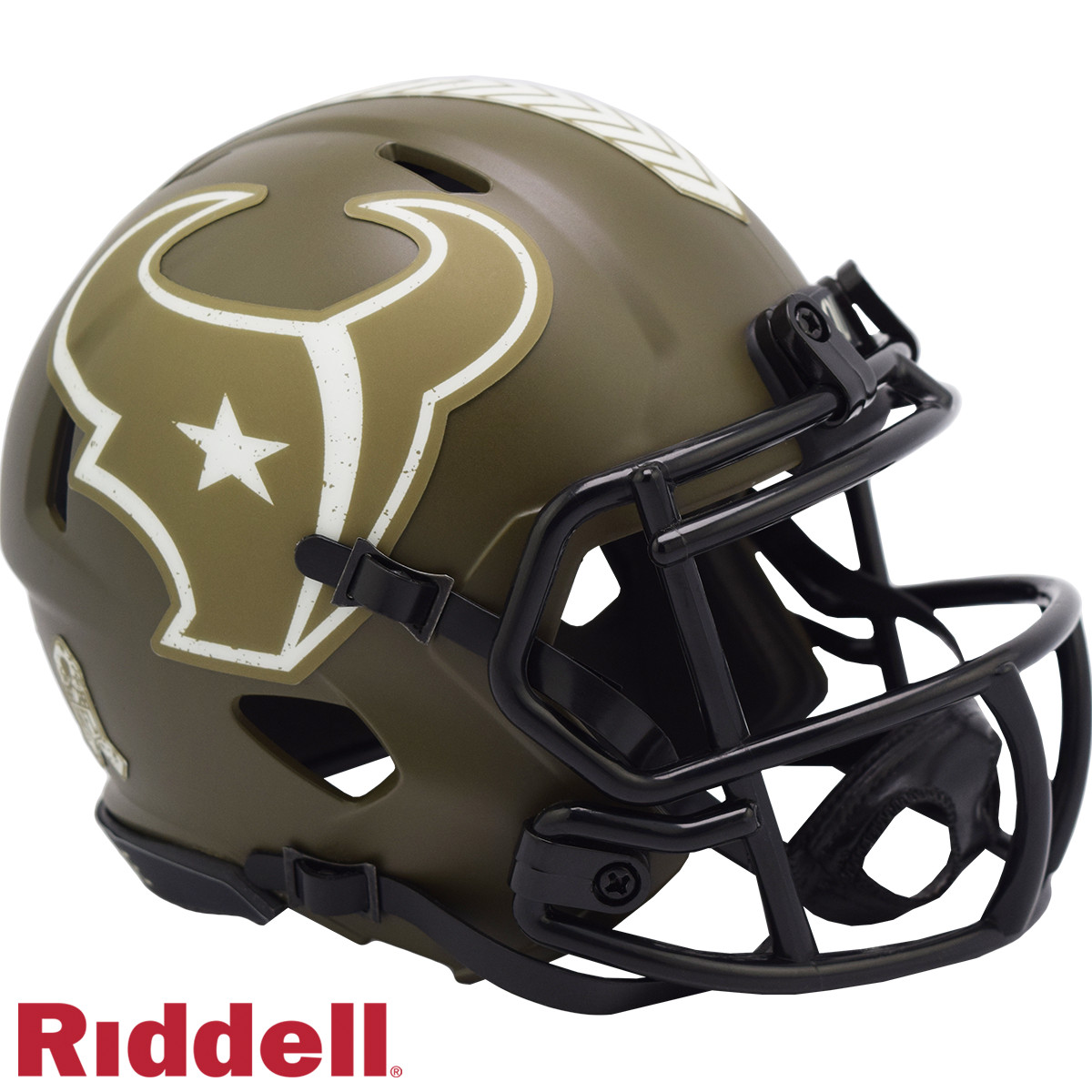 Houston Texans  Riddell New In Box 2022 Salute to Service Mini Helmet 35153