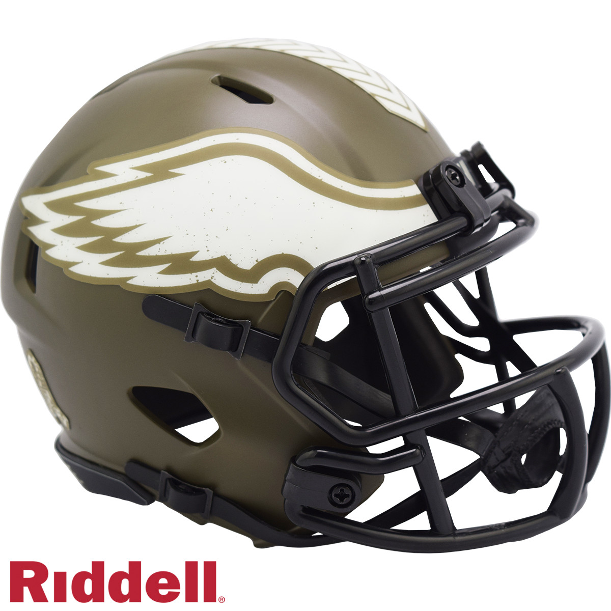 Philadelphia Eagles Riddell New In Box 2022 Salute to Service Mini Helmet 35197
