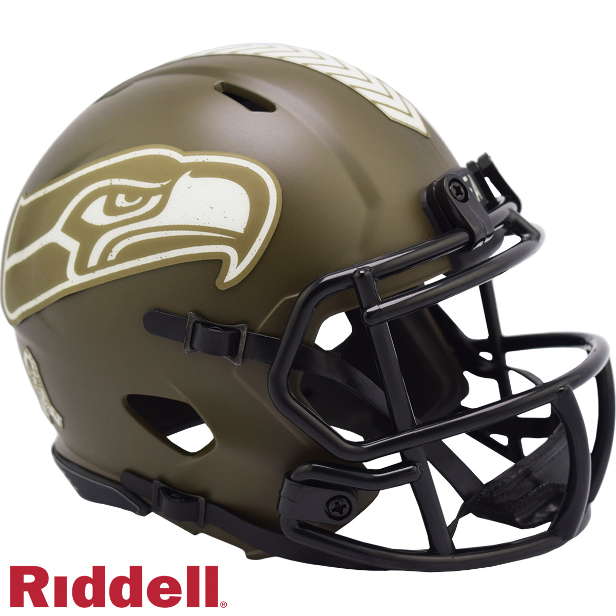 Seattle Seahawks Riddell New In Box 2022 Salute to Service Mini Helmet 35209