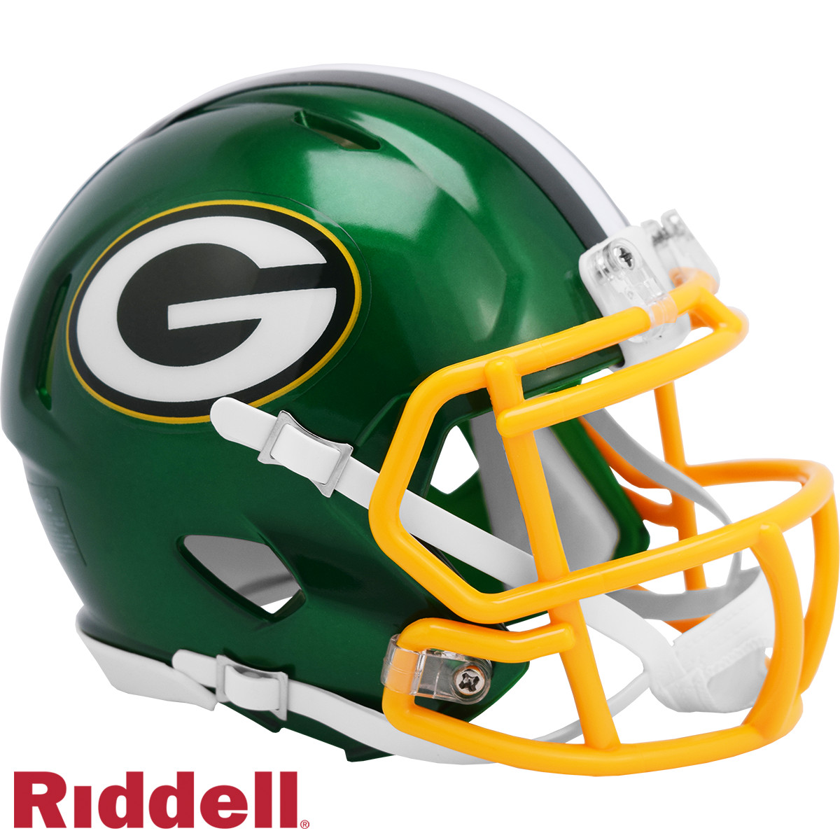 Green Bay Packers Flash Speed Mini Helmet Riddell New In Box 30720
