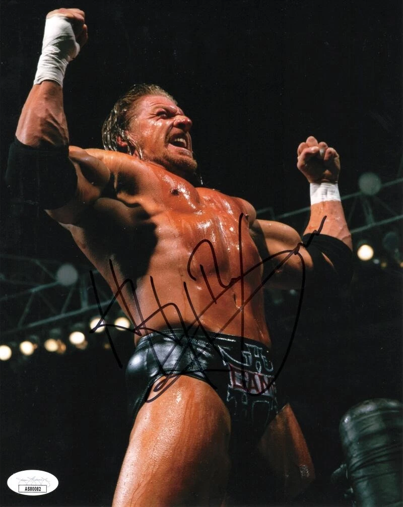 Triple H Signed Autograph 8x10 Photo - D-Generation X WWE WWF World Champion JSA