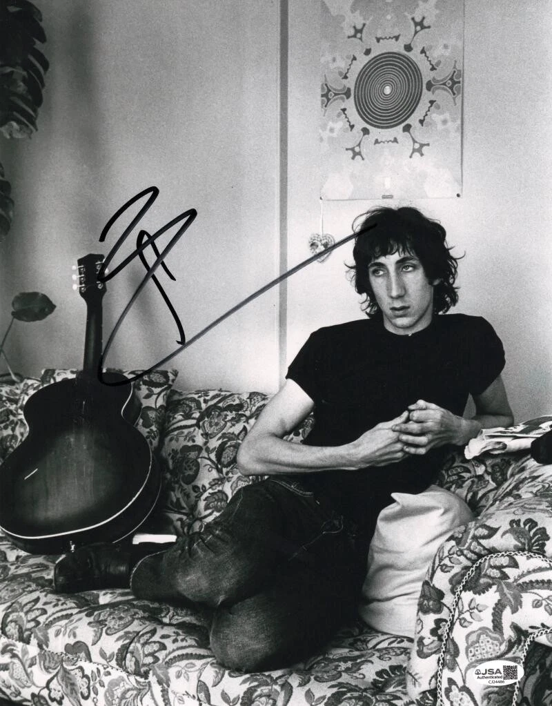 Pete Townshend The Who Signed Autograph 11x14 Photo Photograph w/ JSA COA