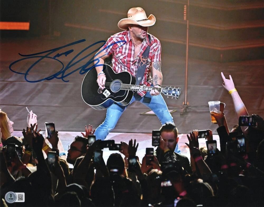 Jason Aldean Signed Autograph 11x14 Photo - Try That in A Small Town Beckett COA