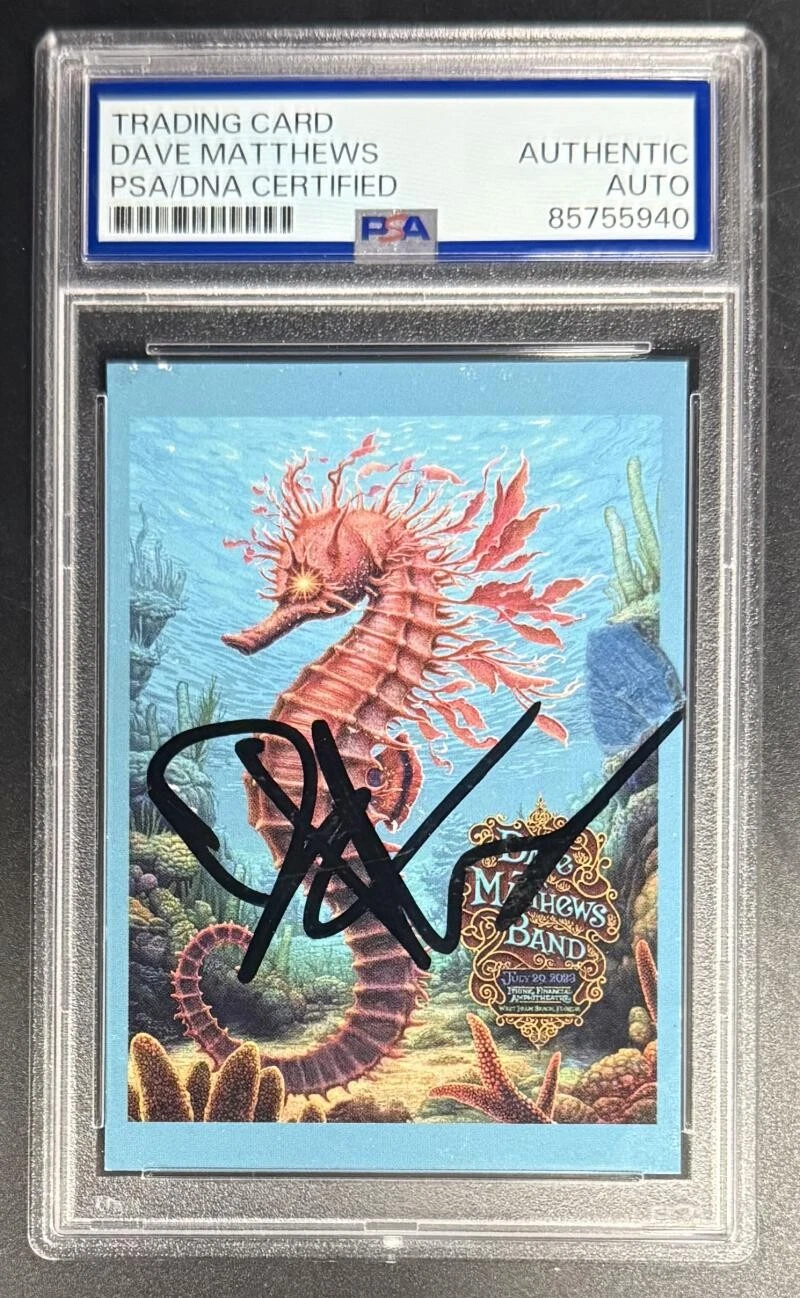 Dave Matthews Signed Autograph West Palm PSA/DNA COA Slab Ticket Trading Card D