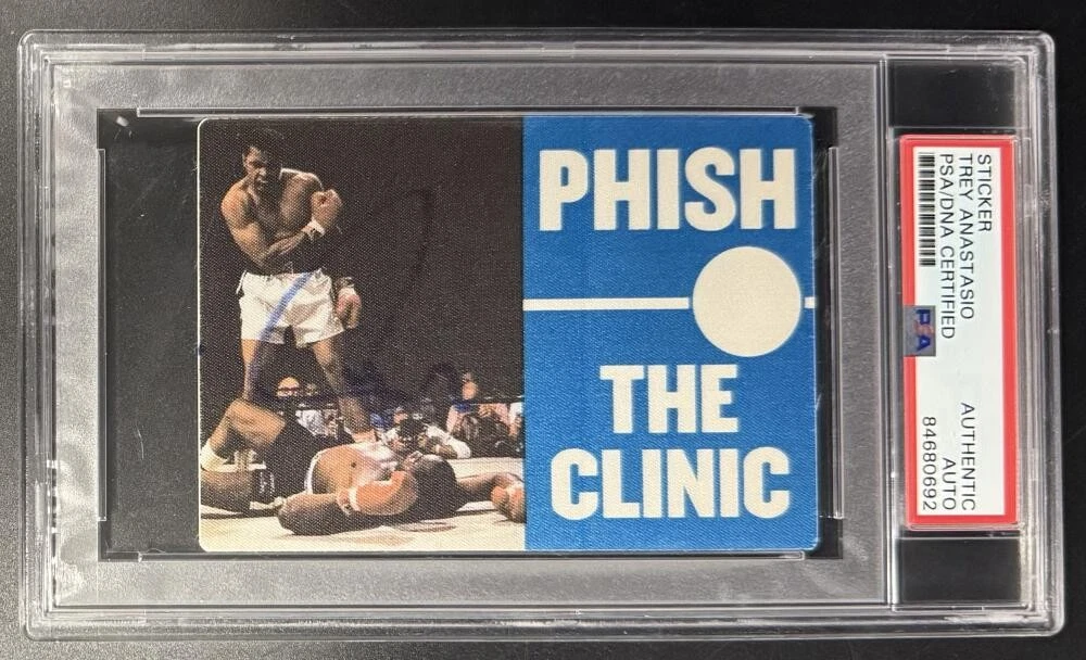 Trey Anastasio Phish Signed Autograph PSA/DNA COA Slab Backstage Clinic Pass