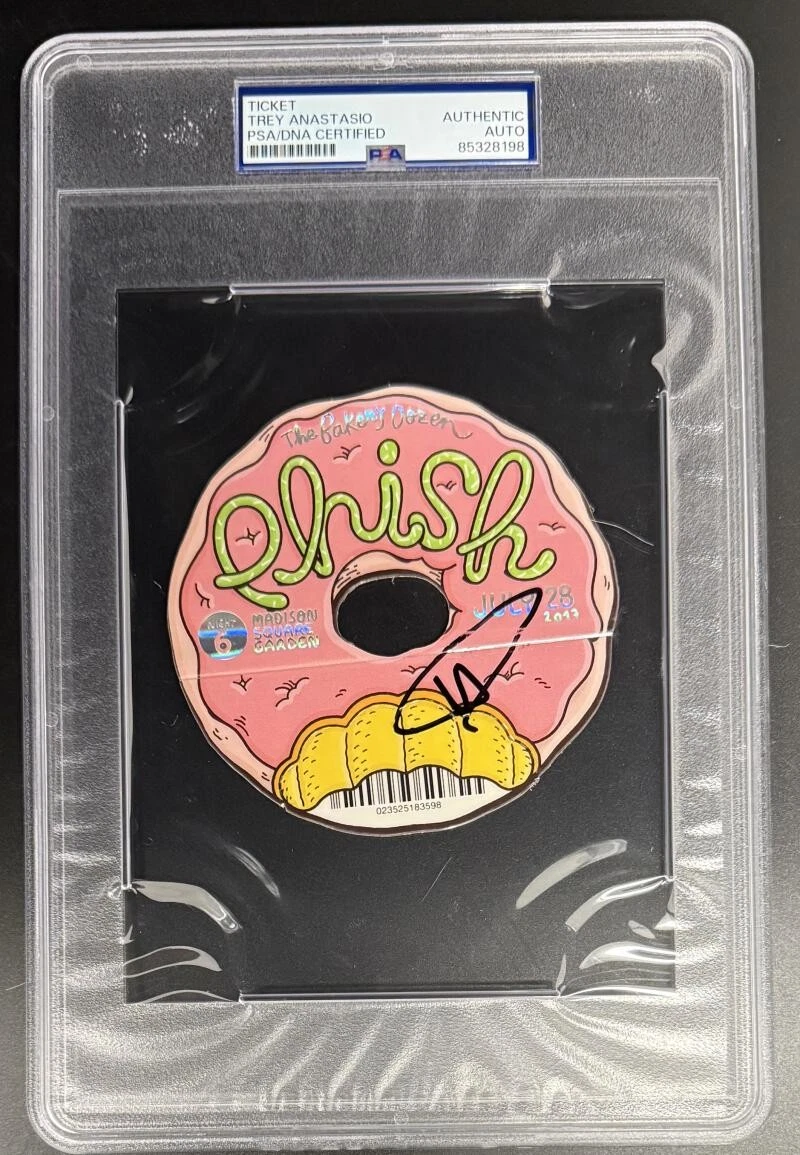 Trey Anastasio Phish Signed Autograph Bakers Dozen Night 6 2017 Ticket PSA/DNA