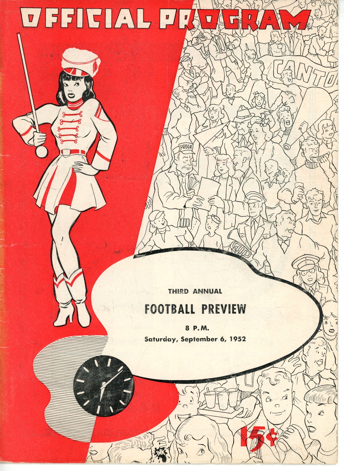 Ohio High School Football Program 09/06/1952 3rd Annual Football Preview 55936
