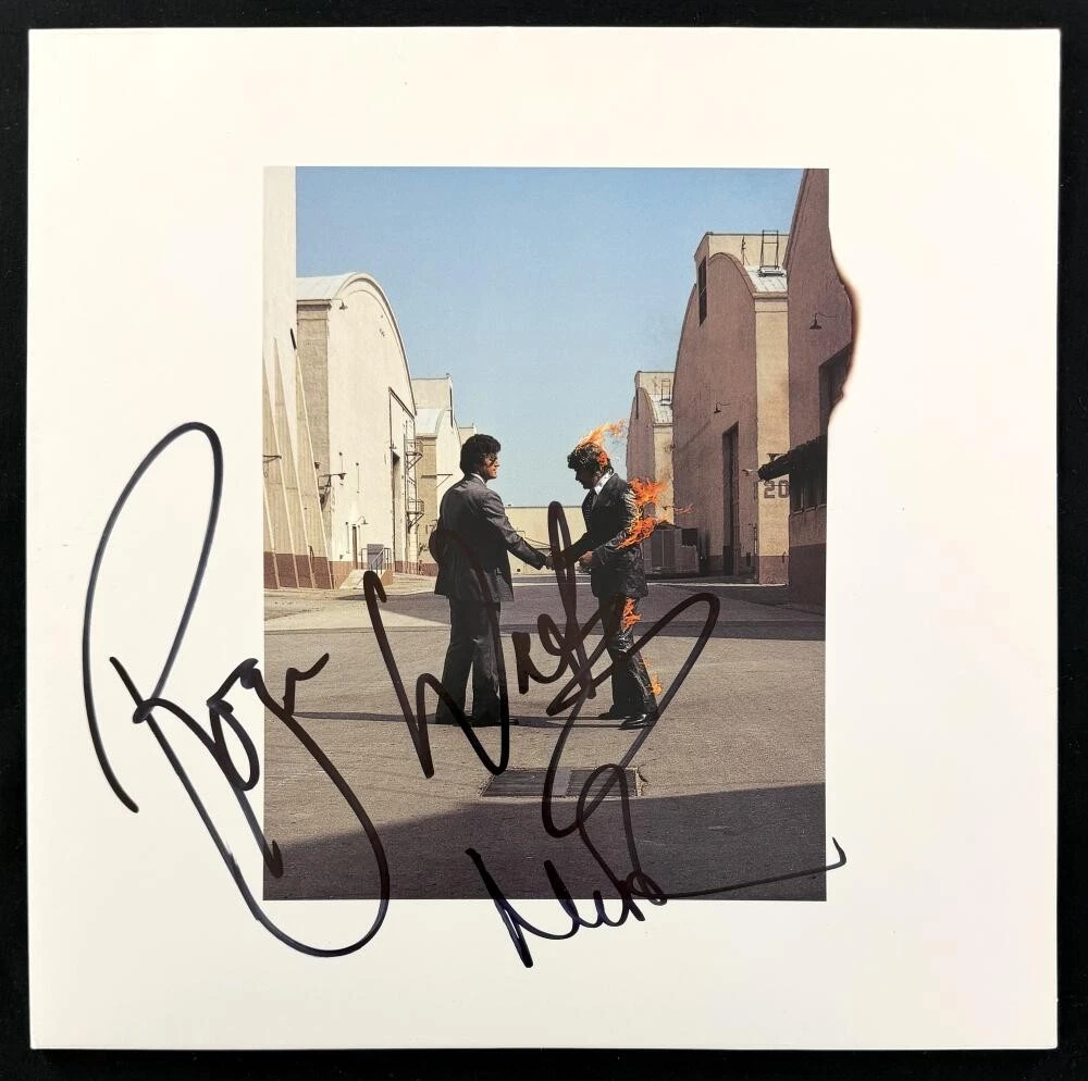 Roger Waters & Nick Mason Signed Autograph Wish You Were Here Album w/ JSA COA