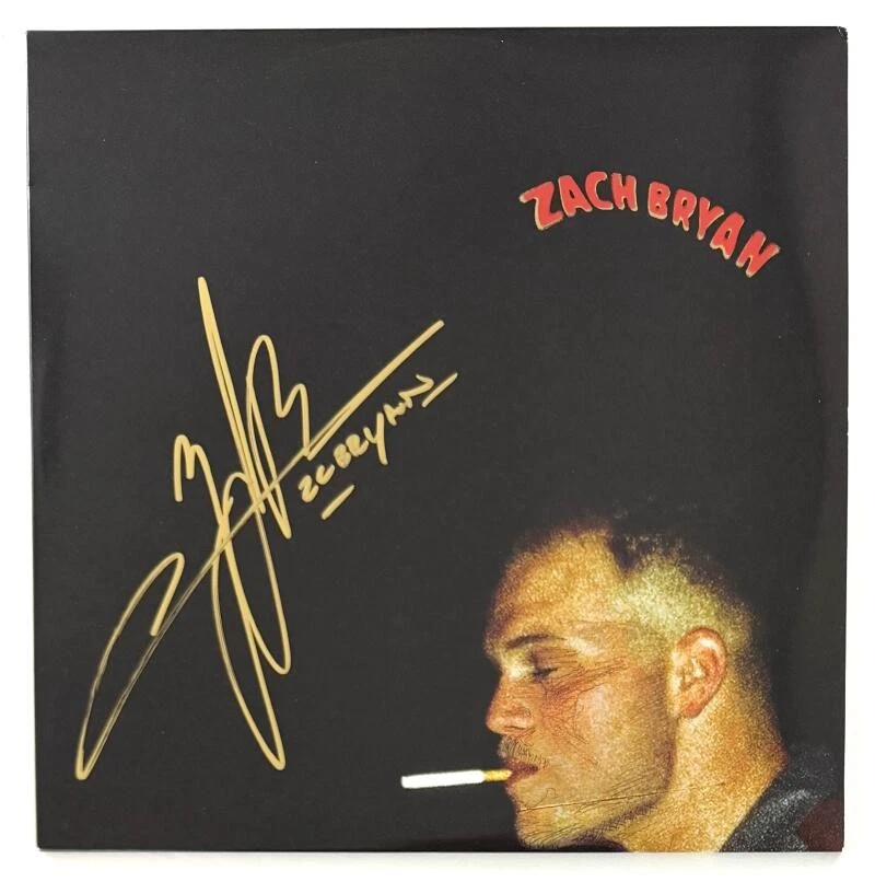 Zach Bryan Signed Autograph Album Vinyl Record - Country Music Star Beckett COA