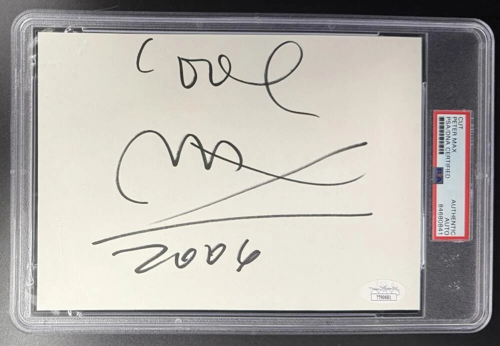 Peter Max Signed Autograph PSA/DNA COA Slabbed Hand Drawn Love 2006 Sketch COA