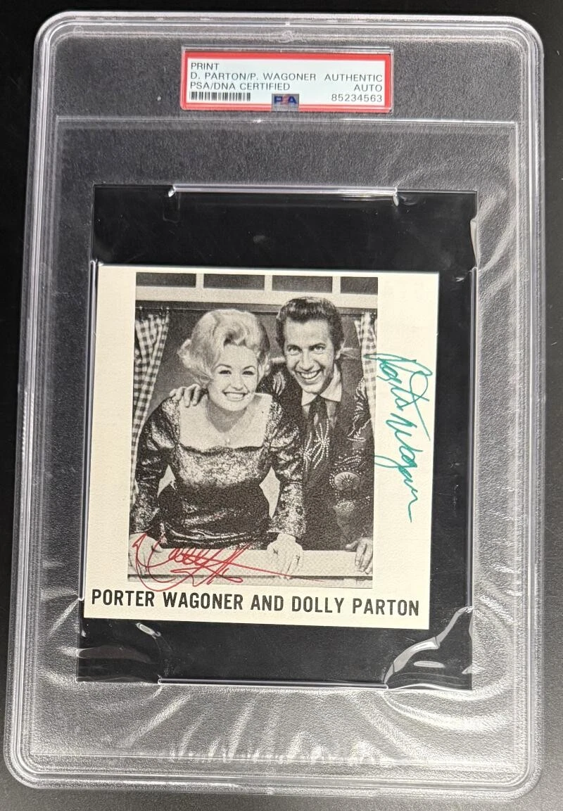 Dolly Parton Porter Wagoner Signed Autograph PSA/DNA Slabbed Photo Print COA