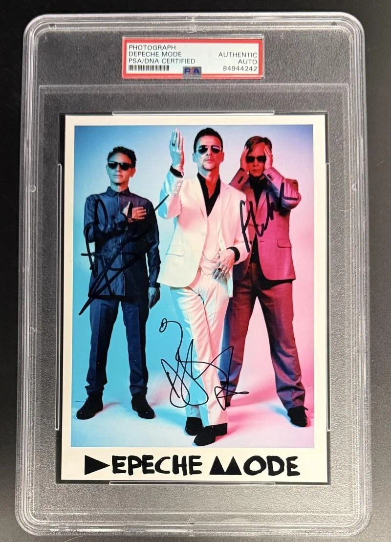 Depeche Mode Gahan Signed Autograph PSA/DNA Slabbed Encapsulated Photo Print COA