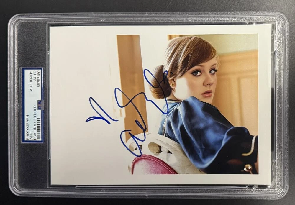 Adele Adkins Signed Autograph PSA/DNA Slabbed Classic Rare Photo Print COA