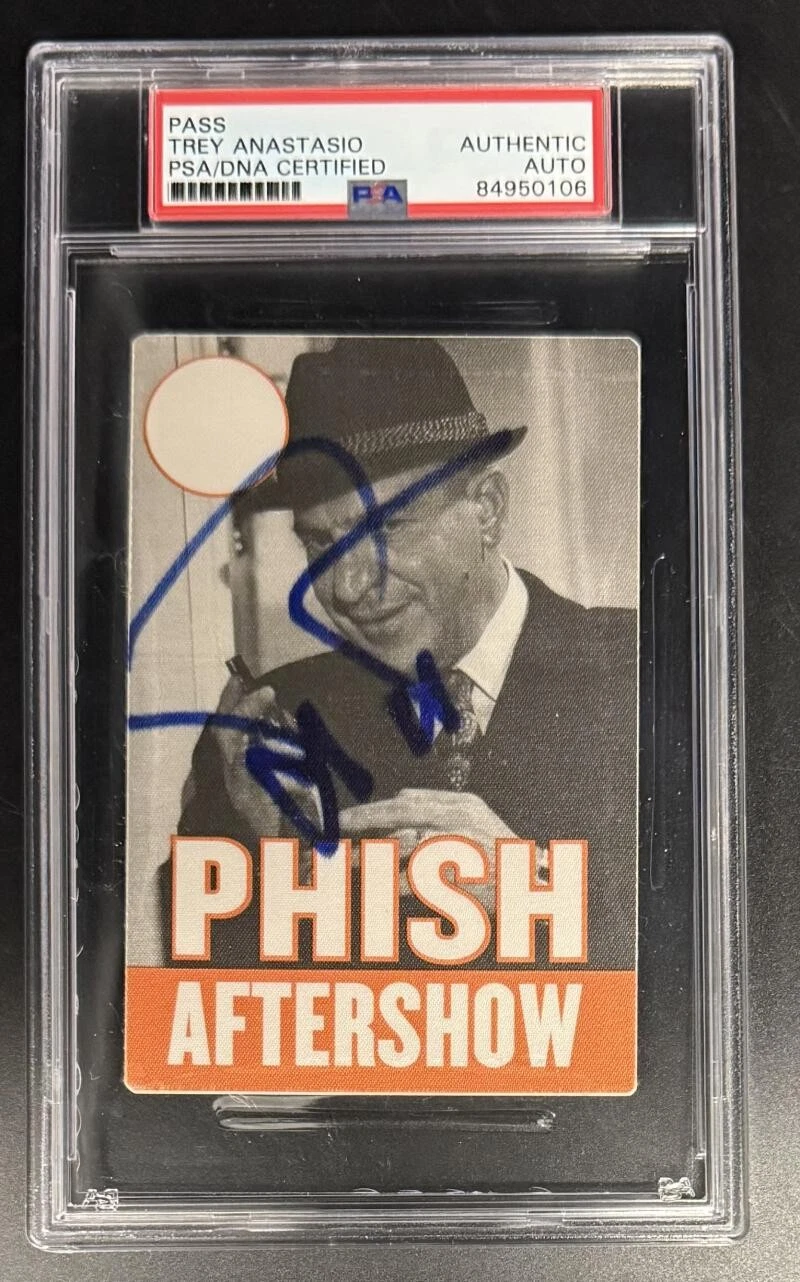 Trey Anastasio Phish Signed Autograph PSA/DNA COA Slab VIP After Show Pass B