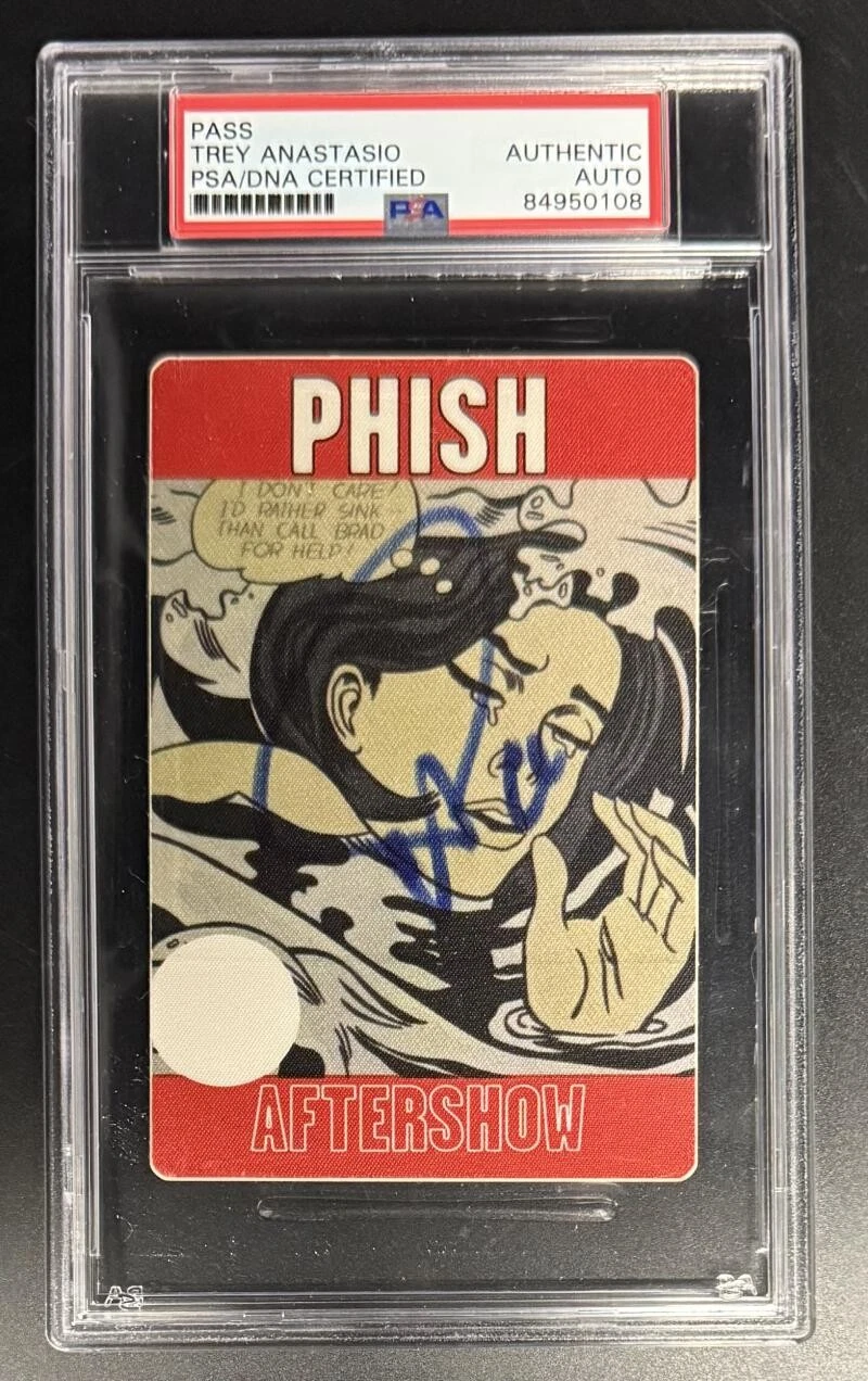 Trey Anastasio Phish Signed Autograph PSA/DNA COA Slab VIP After Show Pass C