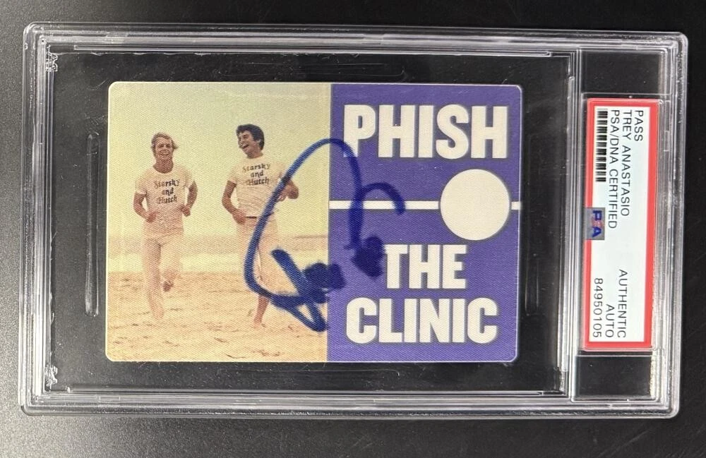 Trey Anastasio Phish Signed Autograph PSA/DNA COA Slab VIP Clinic Starsky Pass