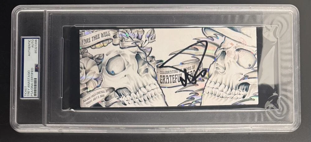 Trey Anastasio Phish Signed Autograph Grateful Dead Chicago Ticket PSA/DNA COA