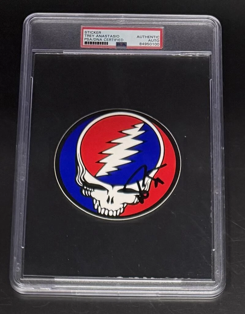 Trey Anastasio Phish Signed Autograph PSA/DNA Slabbed Grateful Dead Sticker
