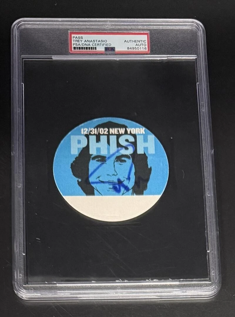 Trey Anastasio Phish Signed Autograph PSA/DNA Slabbed New Years VIP NYC Pass COA