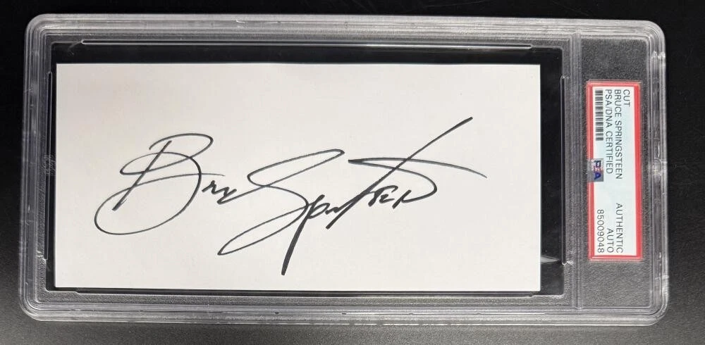 Bruce Springsteen Signed Autograph PSA/DNA Slabbed Full Signature - Born to Run
