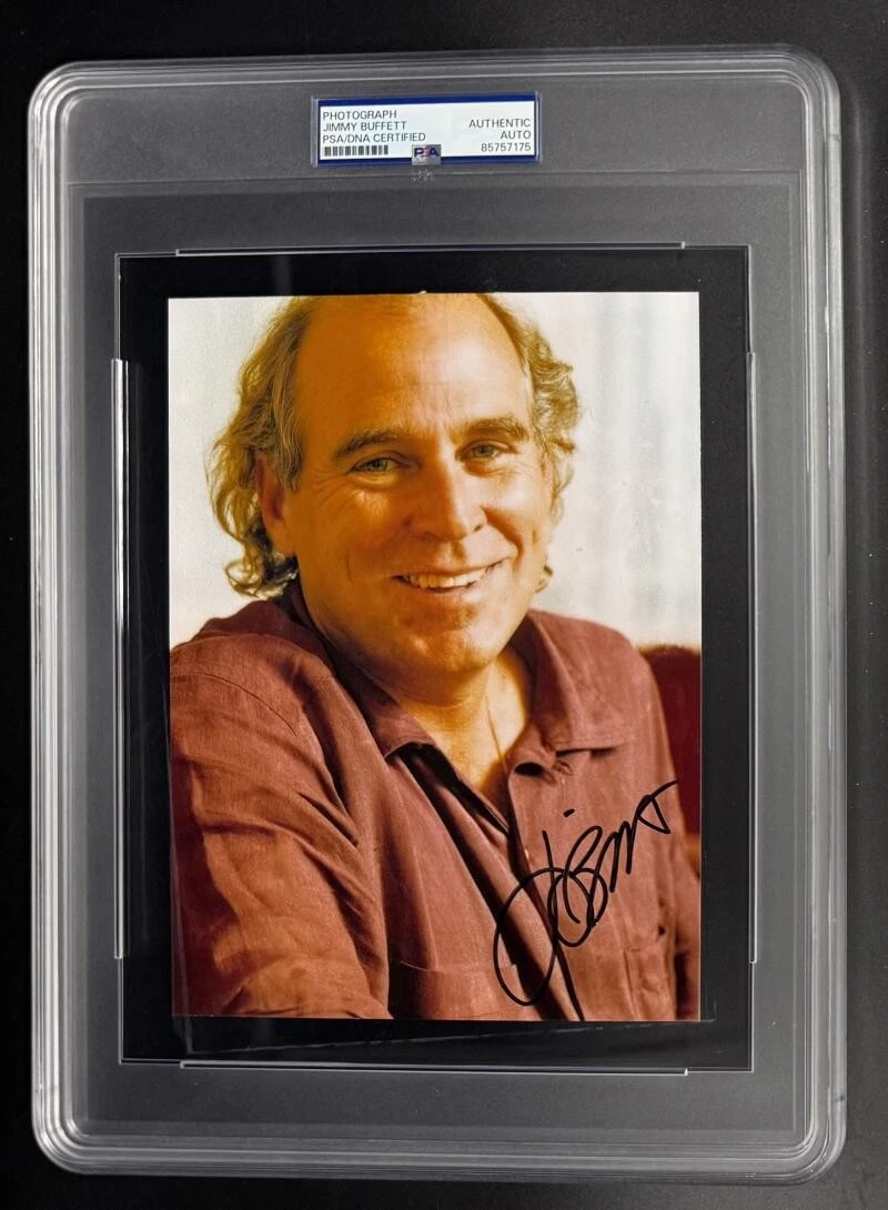 Jimmy Buffett Signed Autograph Rare Original Promo PSA/DNA 8x10 COA Slab Photo