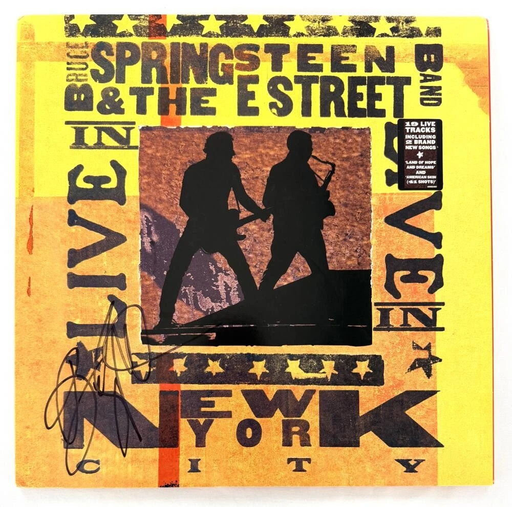 Bruce Springsteen Signed Autograph Live New York City Album Record Beckett COA