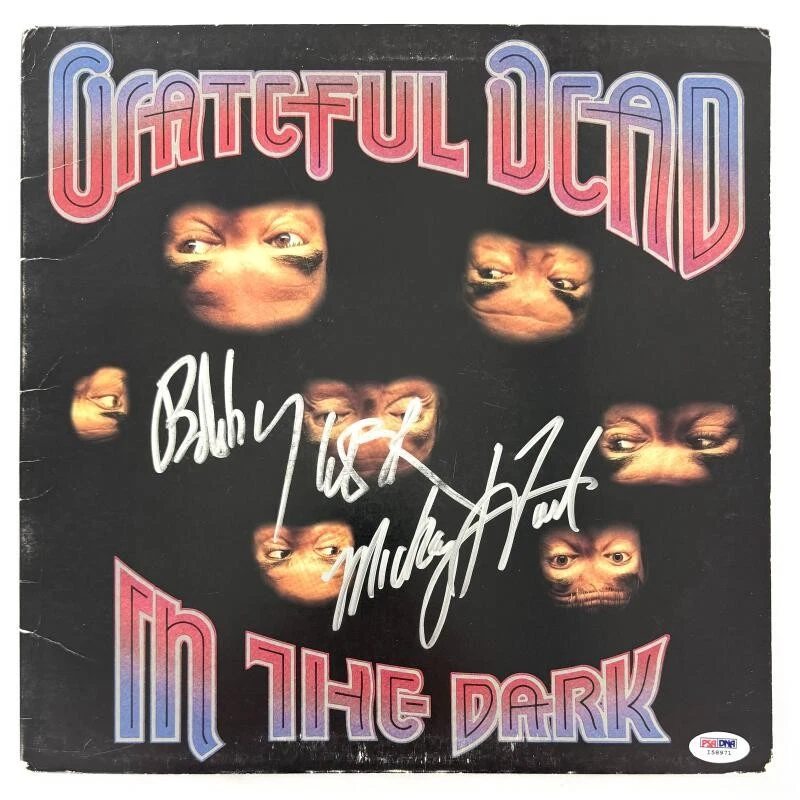 Mickey Hart & Bob Weir Signed Autograph Grateful Dead Album Vinyl Record PSA COA