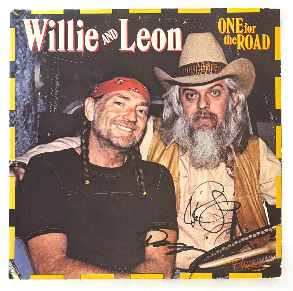 Willie Nelson & Leon Russell Signed Autograph Album Vinyl Record LP w/ PSA COA
