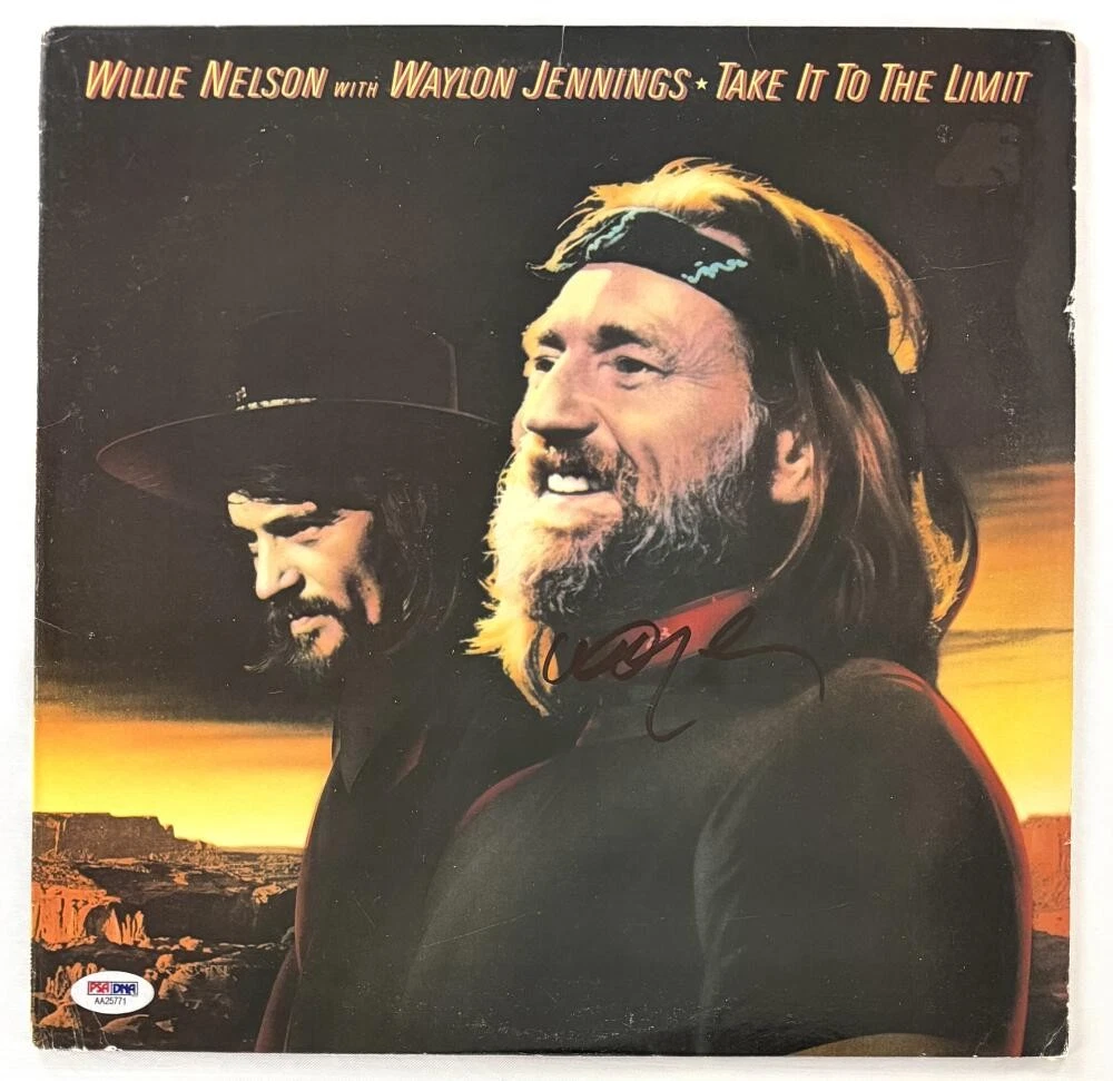 Willie Nelson Signed Autograph Take It To The Limit Album Vinyl Record PSA COA