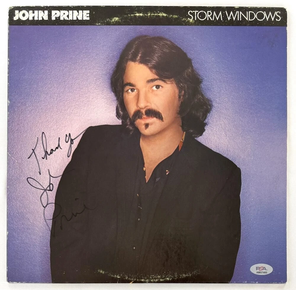 John Prine Signed Autograph Storm Windows Album Vinyl Record LP w/ PSA COA