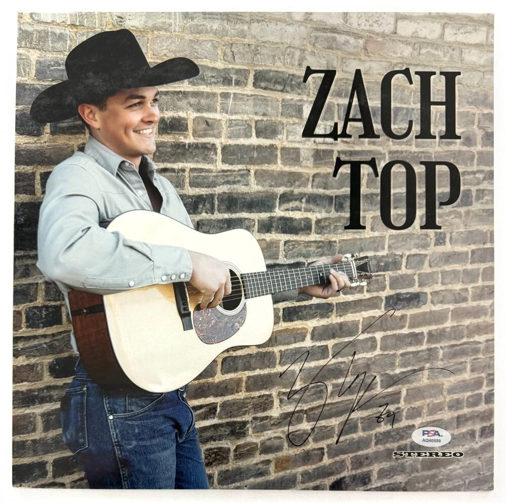 Zach Top Signed Autograph debut Album Vinyl Record - Country Music Star PSA COA