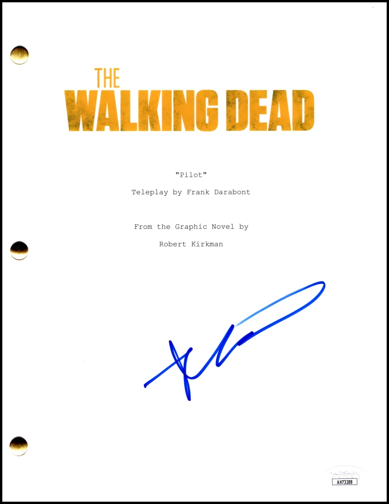 Robert Kirkman Signed Autograph The Walking Dead Pilot Script Screenplay JSA COA