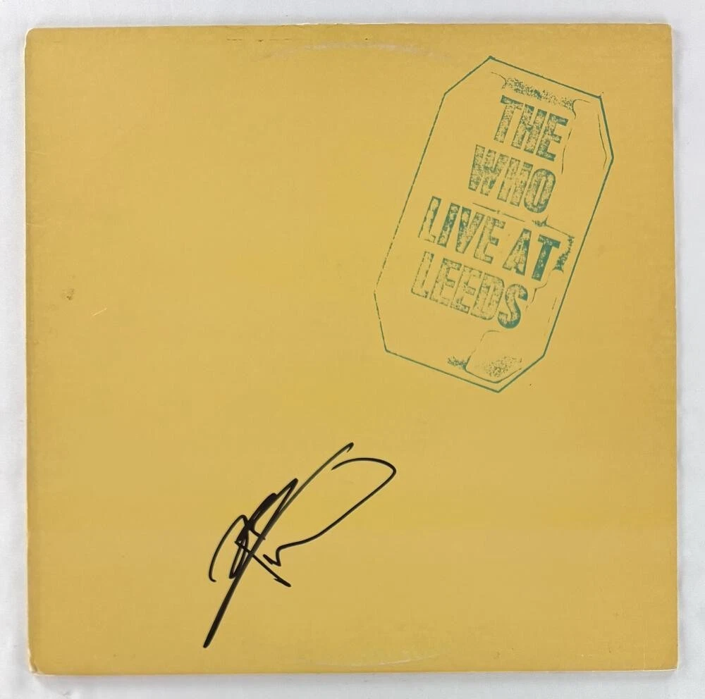 Pete Townshend Signed Autograph The Who Live at Leeds Album Record - Beckett COA