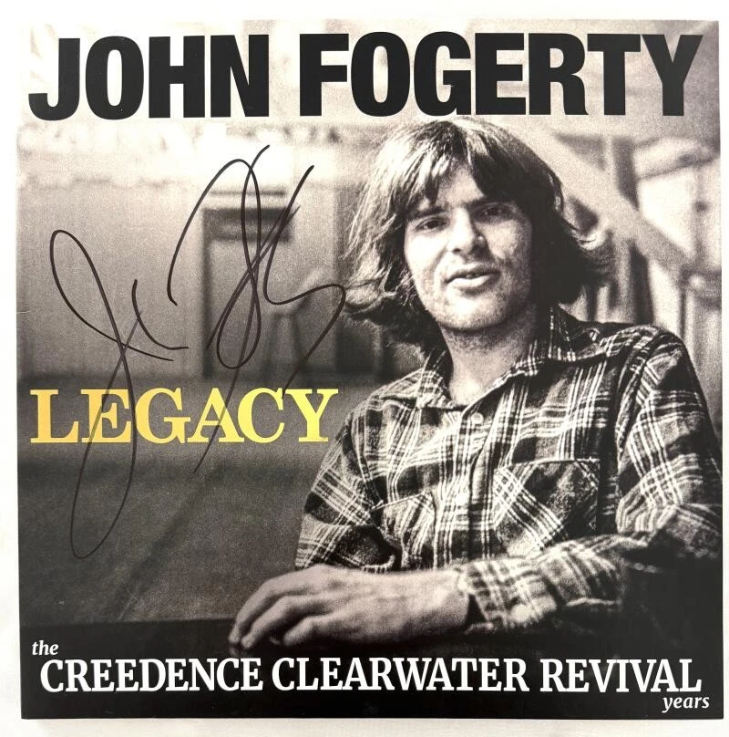 John Fogerty Signed Autograph Creedence Clearwater Revival Legacy Record BAS COA