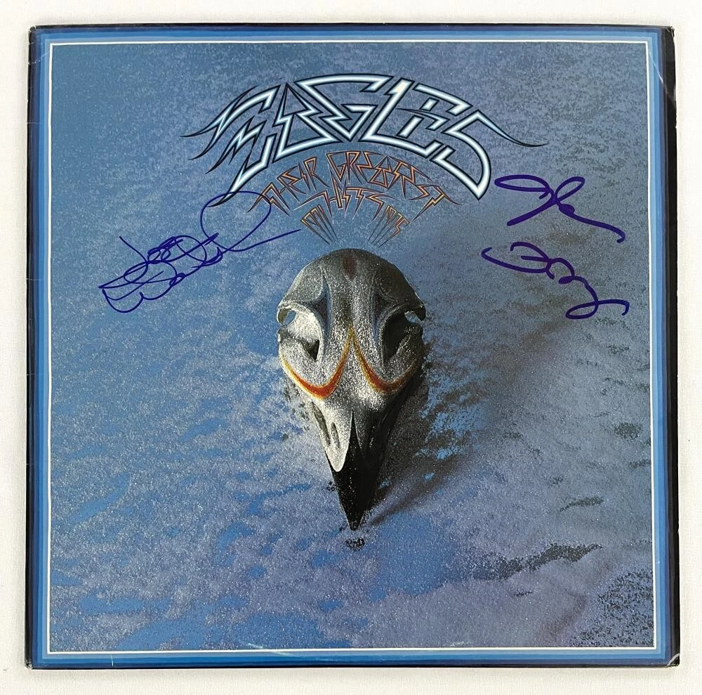 Glenn Frey & Joe Walsh Signed Autograph Album Vinyl Record LP The Eagles JSA COA