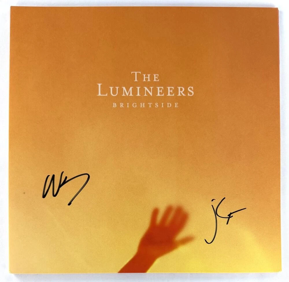 The Lumineers Band Signed Autograph Brightside Album Vinyl Record LP w/ JSA COA