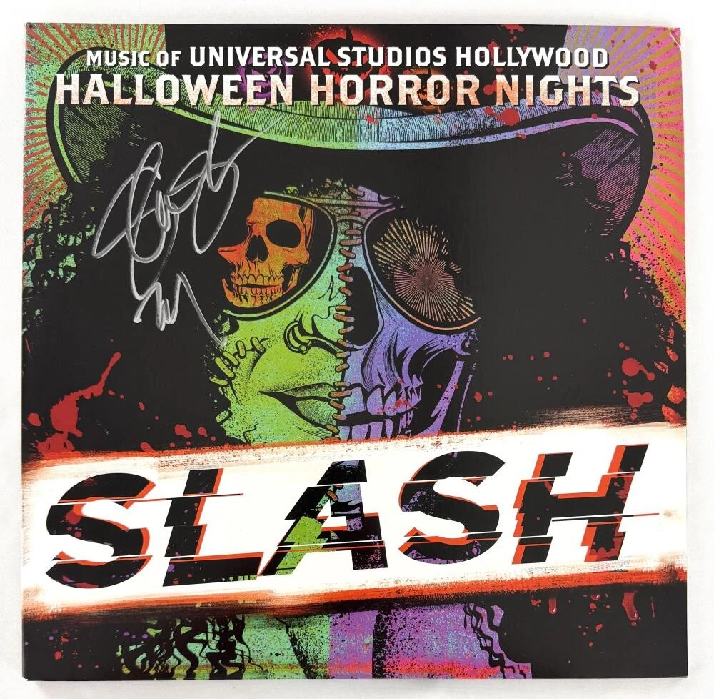 Slash Guns N Roses Signed Autograph Halloween Horror Album Vinyl Record JSA COA