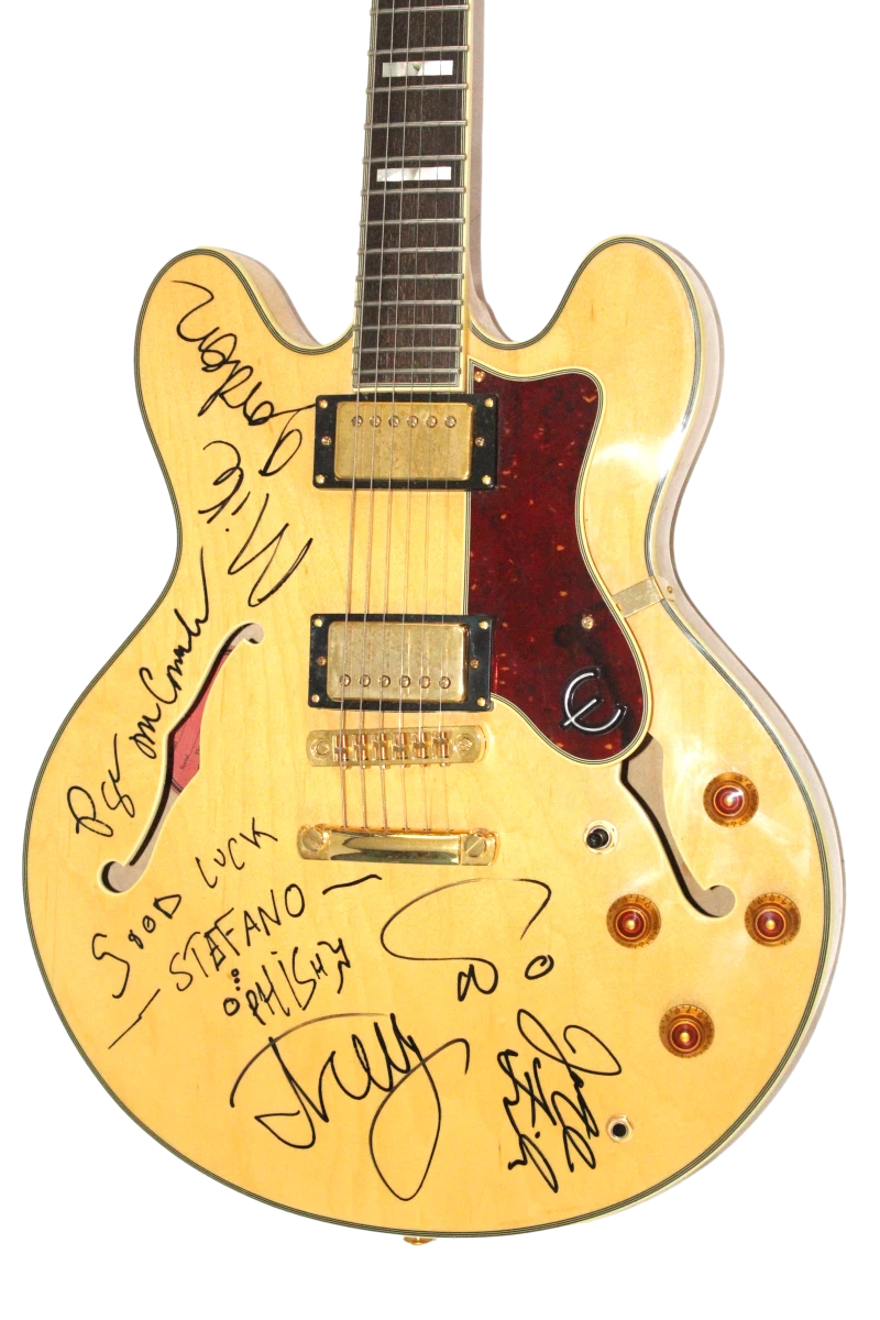 Phish Full Band Signed Autograph Guitar w/ Vintage Full Signatures! w/ JSA COA
