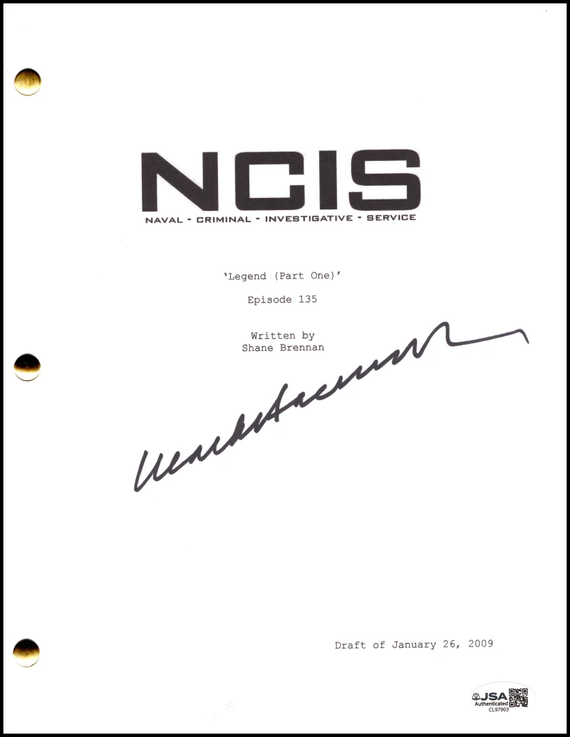 Mark Harmon Signed Autograph NCIS Episode Script Screenplay - Gibbs w/ JSA COA