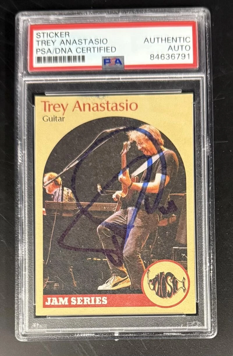 Trey Anastasio Phish Signed Autograph PSA/DNA COA Slabbed Jam Series Guitar Card