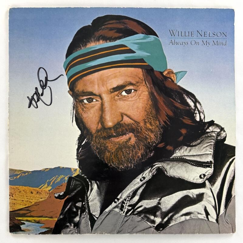 Willie Nelson Signed Autograph Always On My Mind Album Vinyl Record w/ JSA COA
