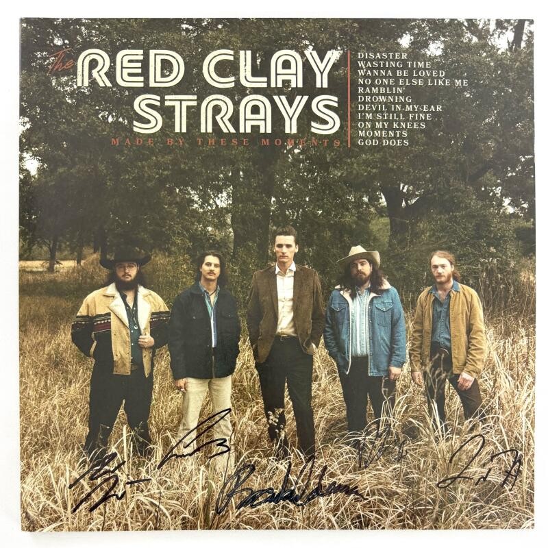The Red Clay Strays Full Band x5 Signed Autograph Album Vinyl Record w/ JSA COA
