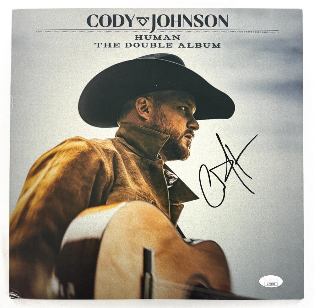 Cody Johnson Signed Autograph Human Album Vinyl Record - Country Music JSA COA