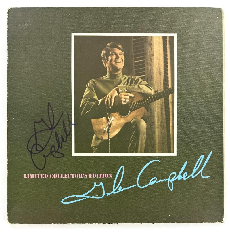 Glen Campbell Signed Autograph Collector's Edition Album Vinyl Record w/ JSA COA
