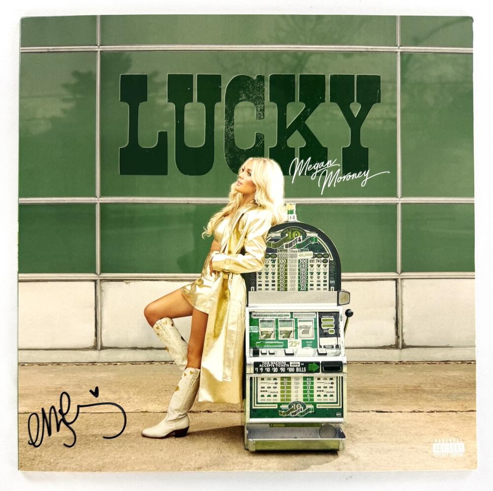 Megan Moroney Signed Autograph Lucky Album Vinyl Record - Country Music JSA COA