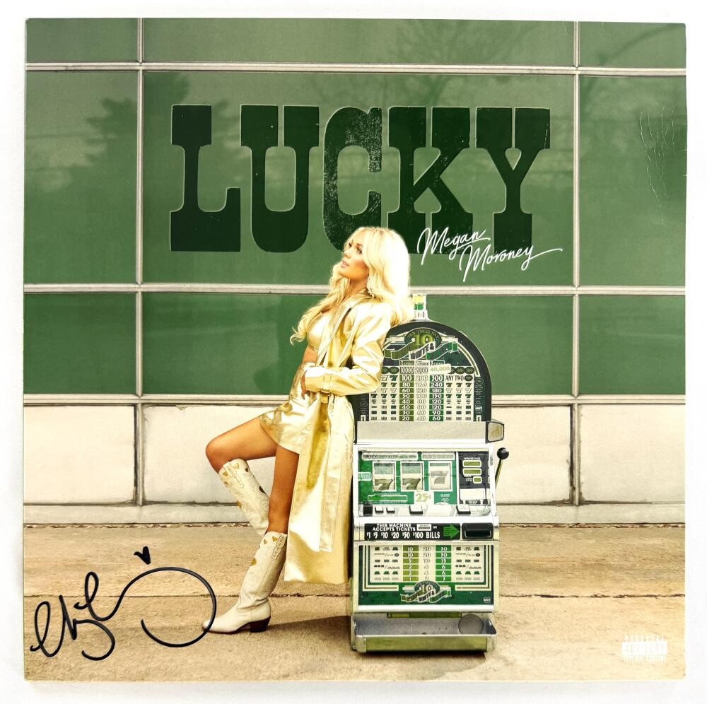 Megan Moroney Signed Autograph Lucky Album Vinyl Record - Country Beauty JSA COA