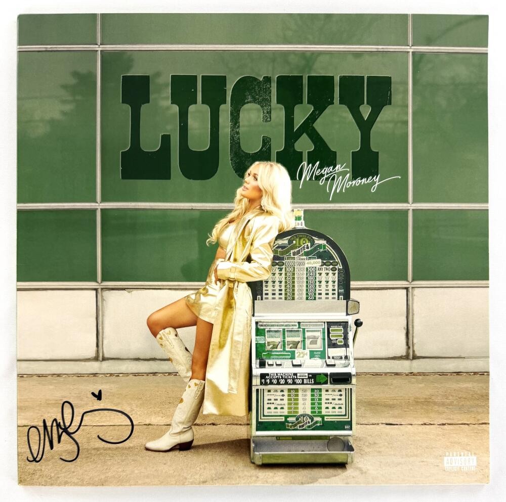 Megan Moroney Signed Autograph Lucky Album Record - Country Music Beauty JSA COA