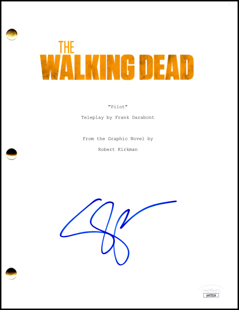 Steven Yeun Signed Autograph The Walking Dead Full Pilot Script - Glenn Rhee JSA