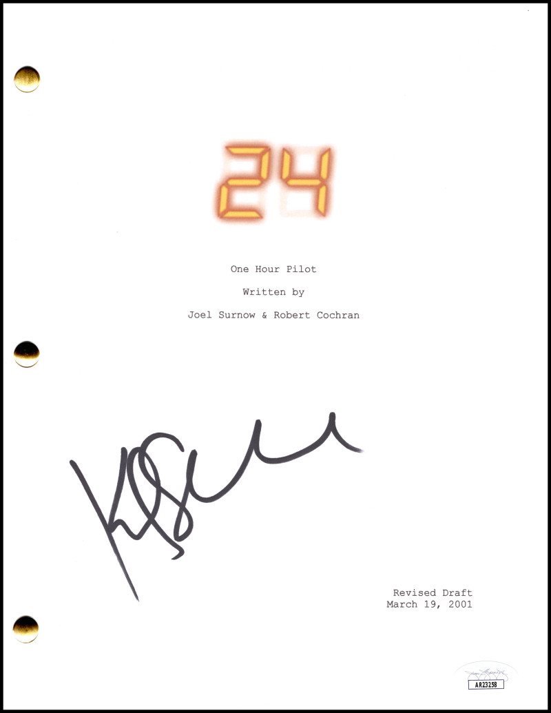 Kiefer Sutherland Signed Autograph 24 Pilot Script Screenplay - Jack Bauer JSA