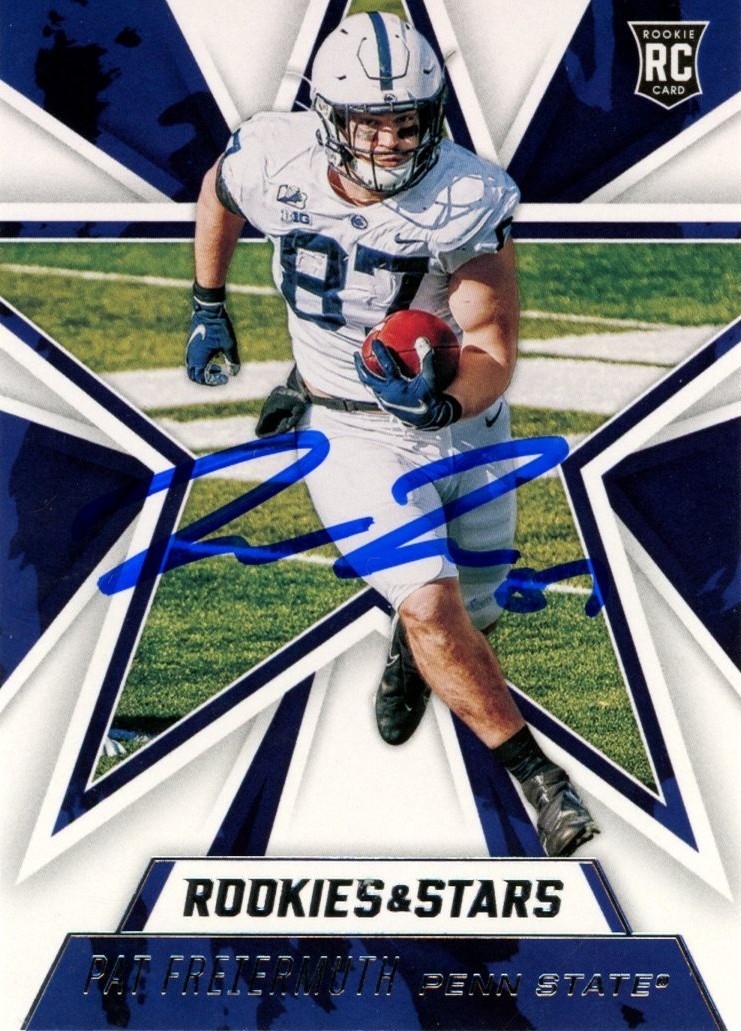 Pat Freiermuth Autographed 21 Panini Chronicles Rookie&Stars #322 Beckett 56973